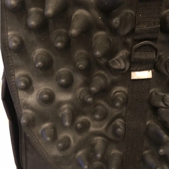 Craig Morrison Bug Vintage Rolling Backpack Suitcase Unisex Black Latex Spikes - Picture 10 of 11